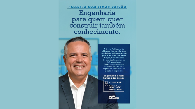 Segundo Elmar Juan Passos Varjão Bomfim, a integração entre tecnologia digital, engenharia e infraestrutura redefine padrões de planejamento, gestão e execução de obras.