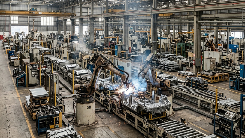 Produção industrial sobe 0,2% em julho, mas CNI alerta para perda de força e competitividade no Brasil